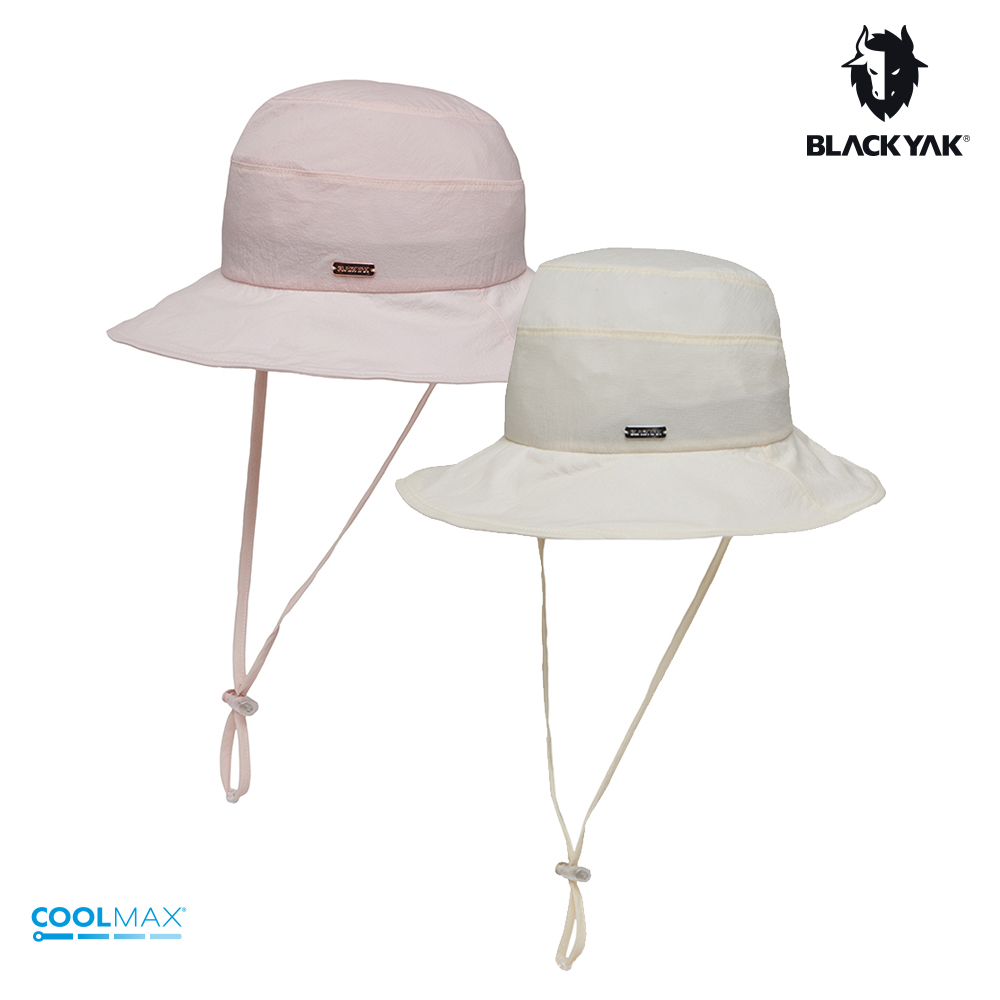 【BLACKYAK】女 輕量漁夫帽(粉紅/象牙白)-透氣 輕量 吸濕快乾 遮陽帽 漁夫帽|BYDB1WAF01
