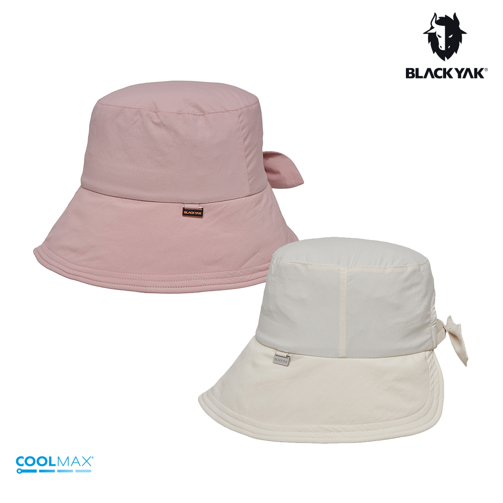 【BLACKYAK】女 PONYTAIL漁夫帽(粉紅/象牙白)-透氣 遮陽帽 漁夫帽|BYDB1WAF02