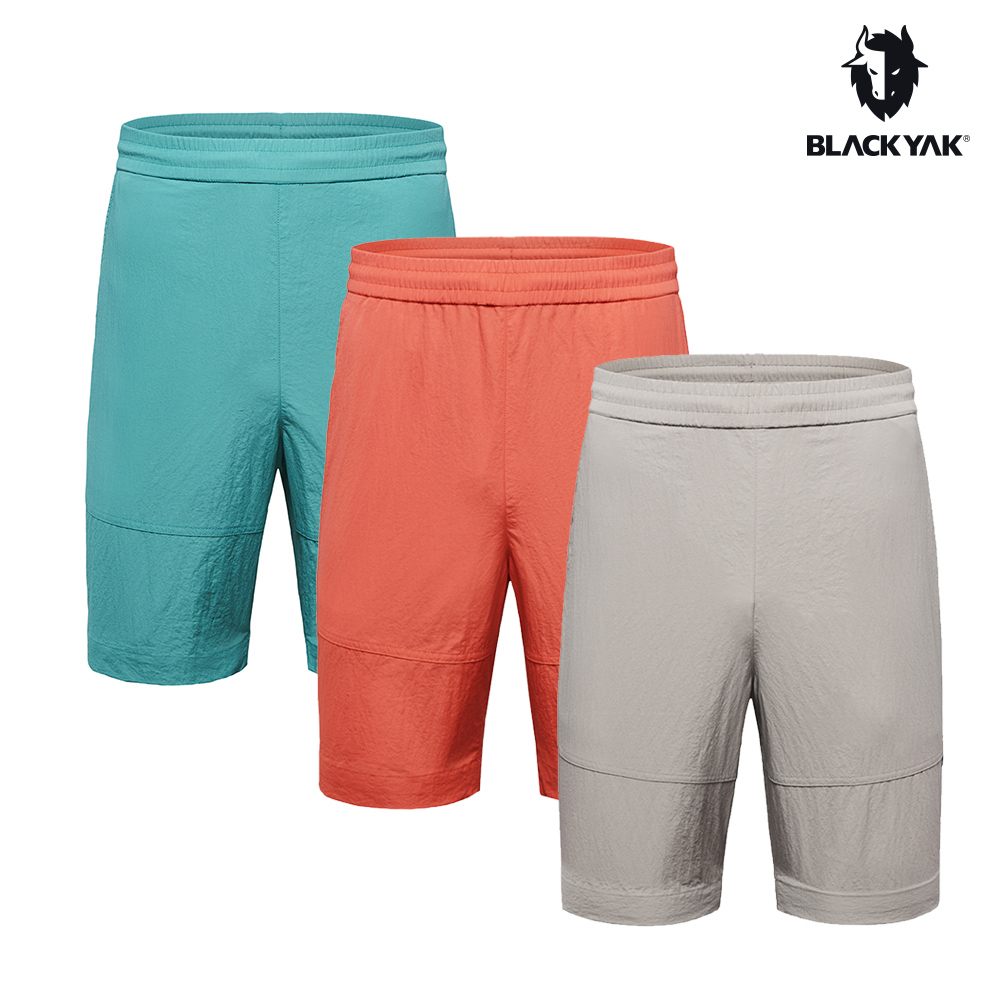 【BLACKYAK】男 COMFORT短褲(海藍/淺卡其/海軍藍)-休閒舒適 鬆緊繩休閒短褲|BYDB1MP001