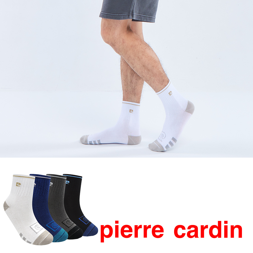 【Pierre Cardin 皮爾卡登】CollBest條紋休閒短襪