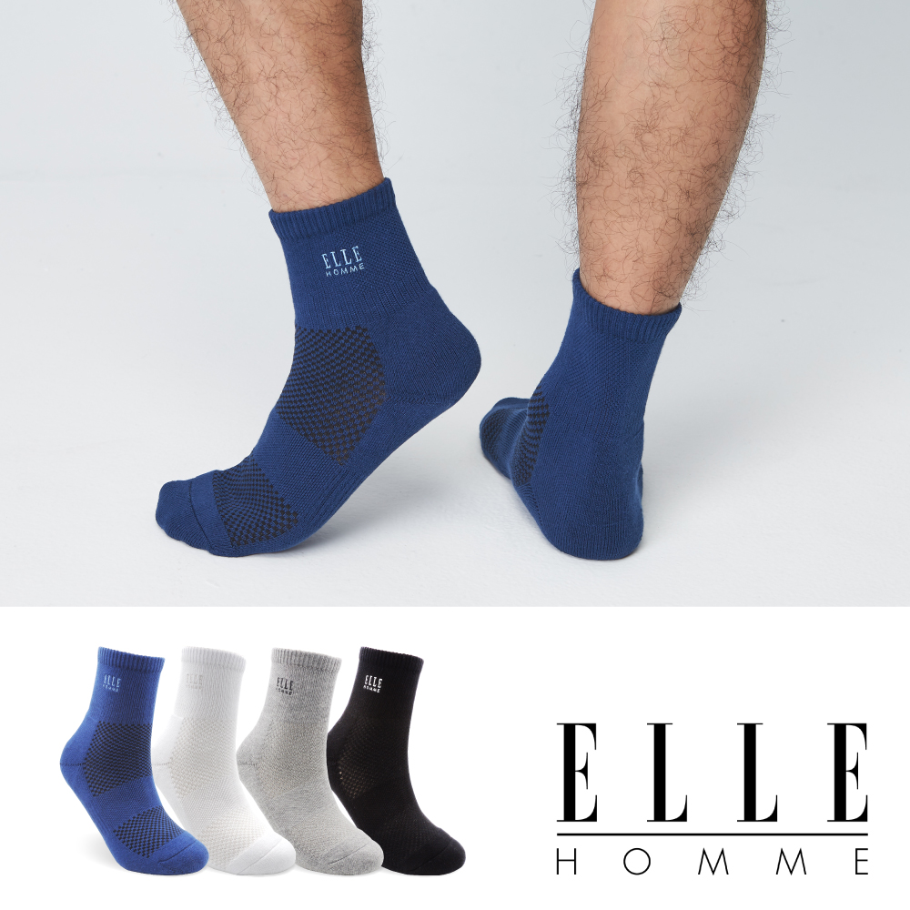 ELLE HOMME 1﹧2運動襪