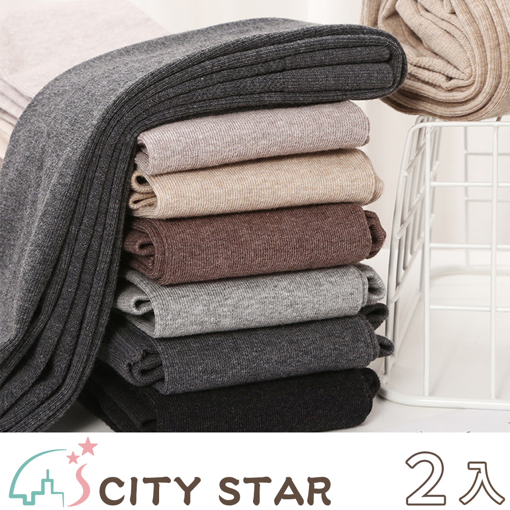 【CITY STAR】日本羊脂1900D保暖連身/踩腳褲襪-2入
