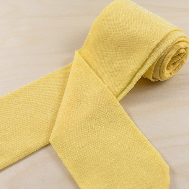 【公主童襪】黃色珍珠蔥超細纖維兒童褲襪（7-12歲）