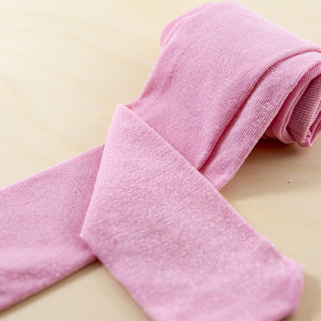 【公主童襪】粉紅色珍珠蔥超細纖維兒童褲襪
