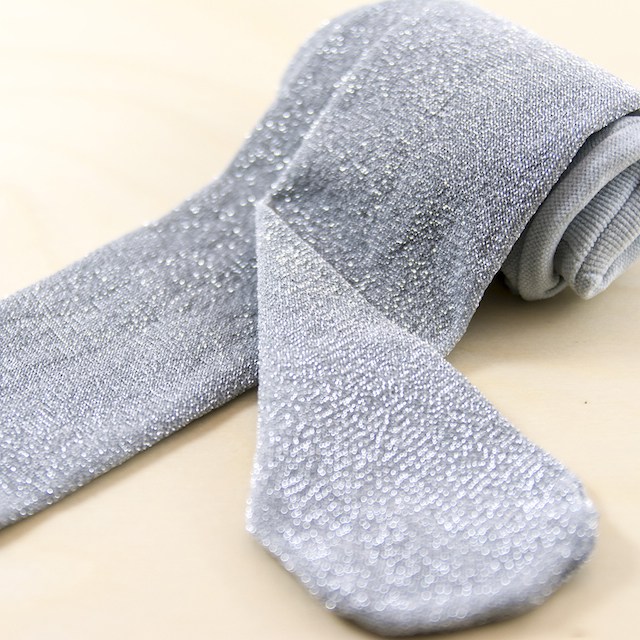 【公主童襪】銀色閃耀蔥超細纖維兒童褲襪