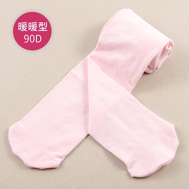 【公主童襪】90D秋冬溫暖粉色超細纖維兒童褲襪