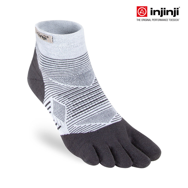 【Injinji】RUN 輕量吸排五趾短襪[灰色五趾襪 五指襪 襪子 INJB0NAA0293