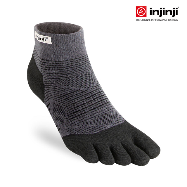【Injinji】RUN 輕量吸排五趾短襪[黑色五趾襪 五指襪 襪子 INJB0NAA0295