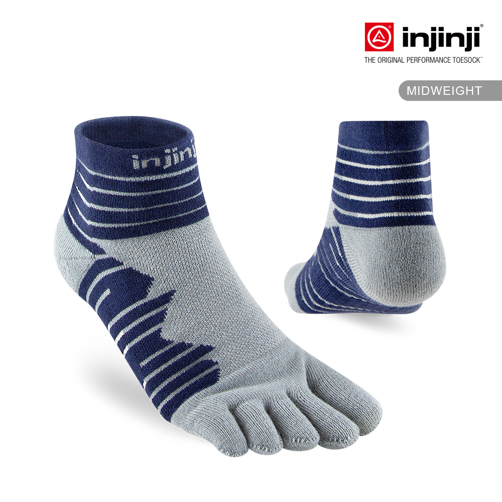 【INJINJI】Ultra Run終極系列五趾短襪 (鈷藍)NAA6458 五指襪 五趾襪 機能襪 跑襪 運動襪