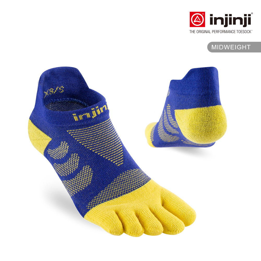 【injinji】女 Ultra Run終極系列五趾隱形襪 (帝國藍) - NAA66 | 吸濕排汗 輕量透氣 跑步襪