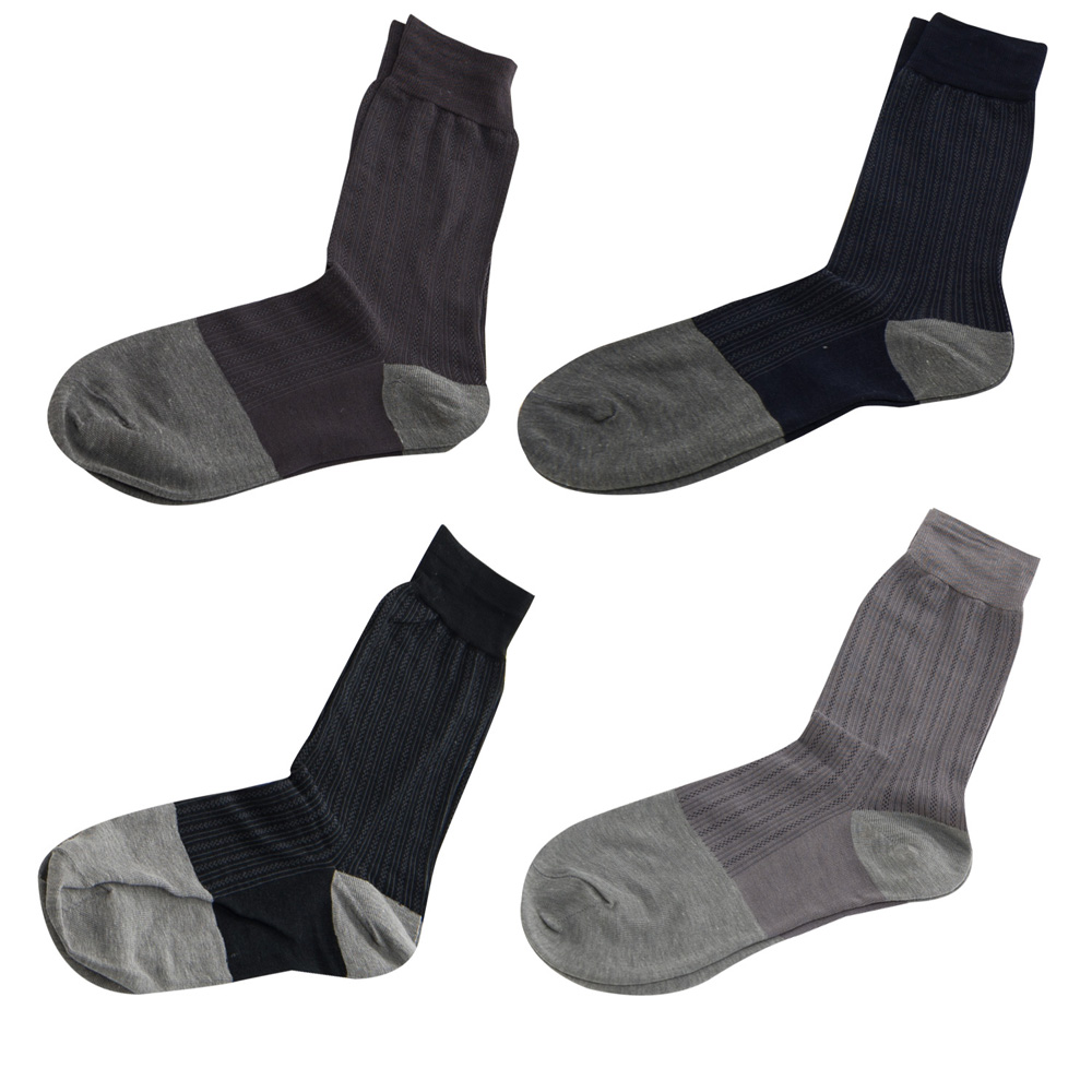 【KEROPPA】可諾帕奈米竹炭絲光棉紳士男襪x2雙C90007