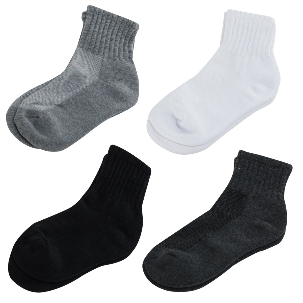 【KEROPPA】可諾帕細針毛巾底7比1氣墊1/2襪x4雙C91003