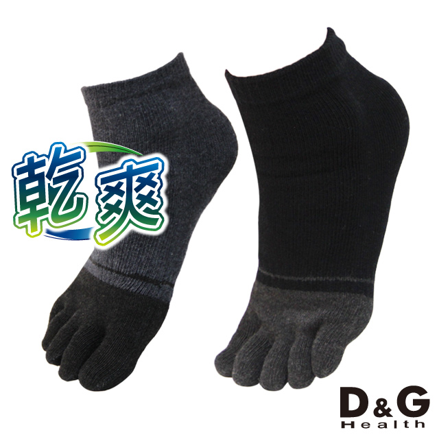 【D&G】乾爽五趾襪6雙組