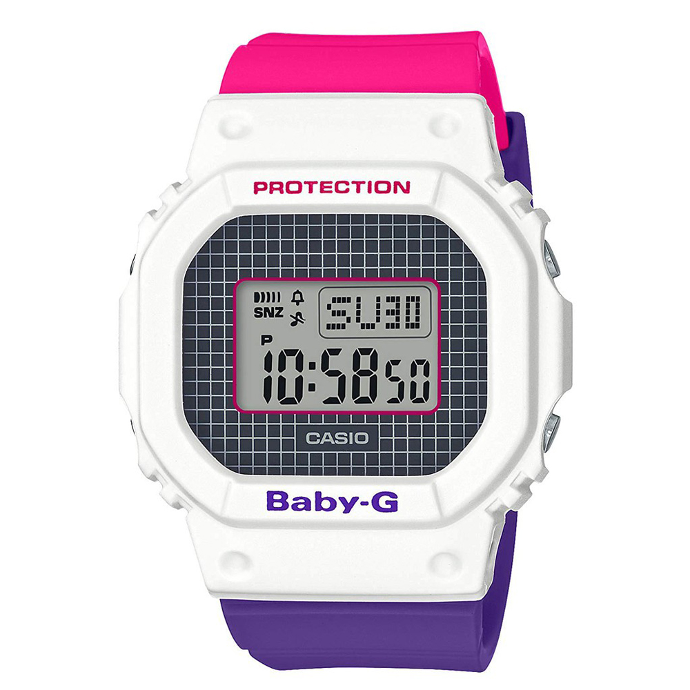 CASIO BABY-G 25週年經典90年代復古撞色設計運動錶 (BGD-560THB-7)