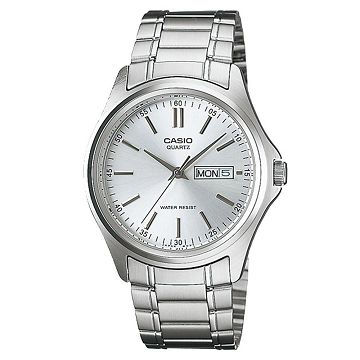 CASIO 城市經典紳士指針錶(銀白面)MTP-1239D-7A