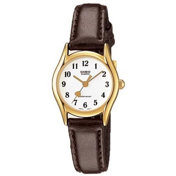 【CASIO】復古氣質皮帶指針腕錶-愛心指針款(LTP-1094Q-7B5)
