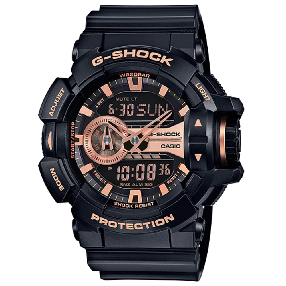 G-SHOCK錶冠設計潮流腕錶GA-400GB-1A4