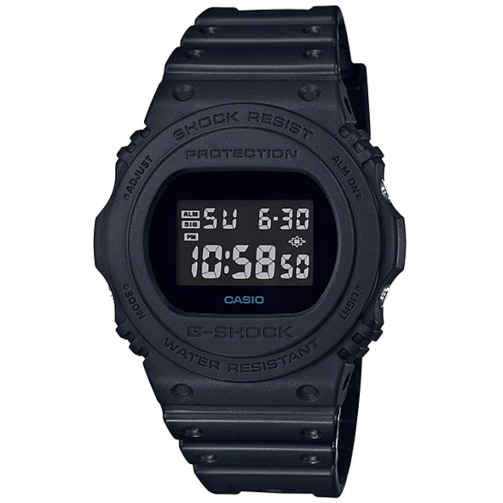 【CASIO】G-SHOCK 經典復刻數位設計休閒錶-黑面(DW-5750E-1B)