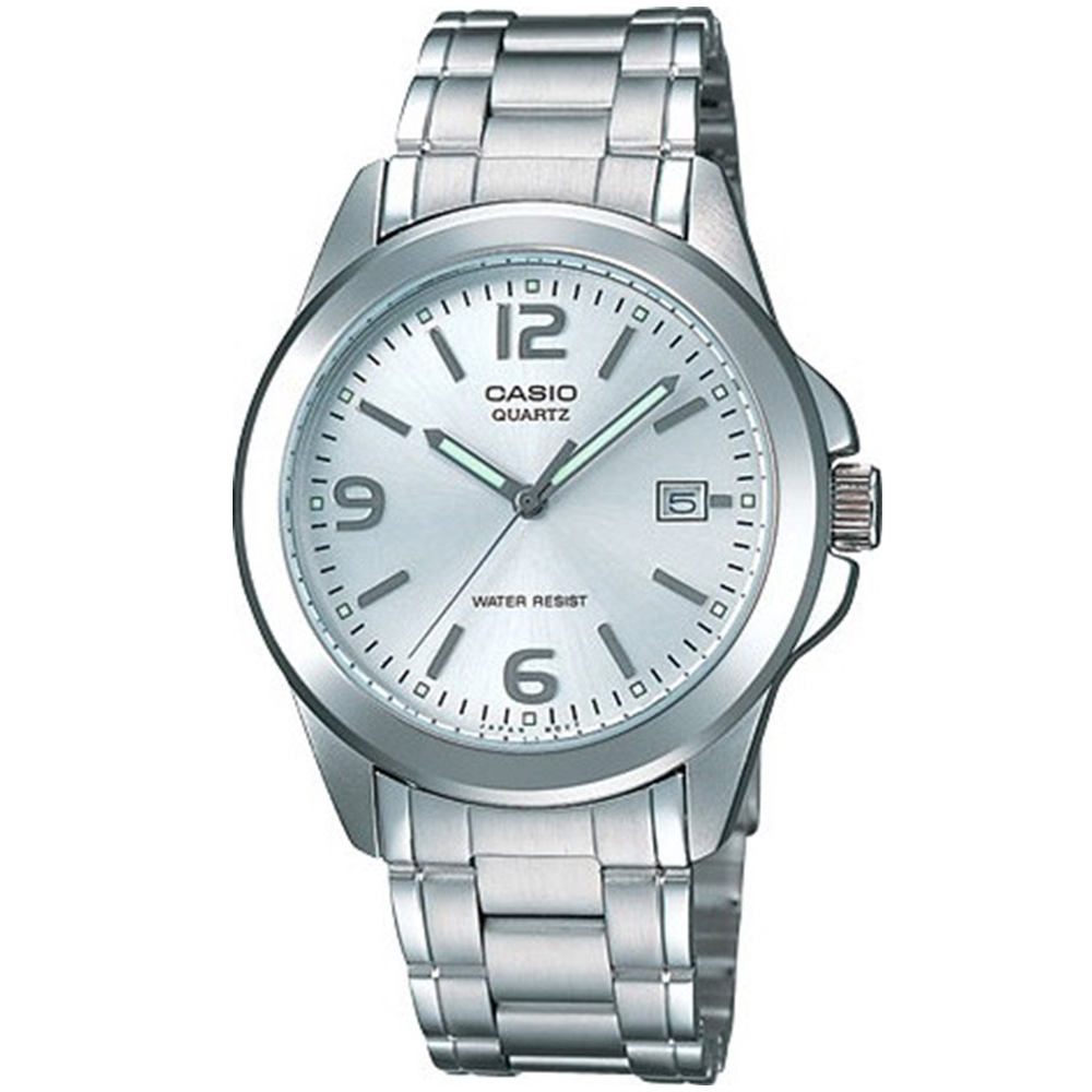 CASIO 時尚都會新風格指針錶-白色(MTP-1215A-7A)