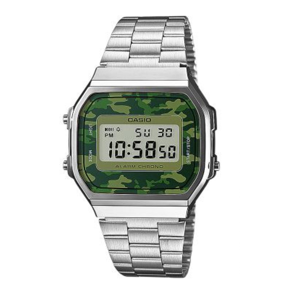 CASIO 城市時間數位腕錶 A-168WEC-3