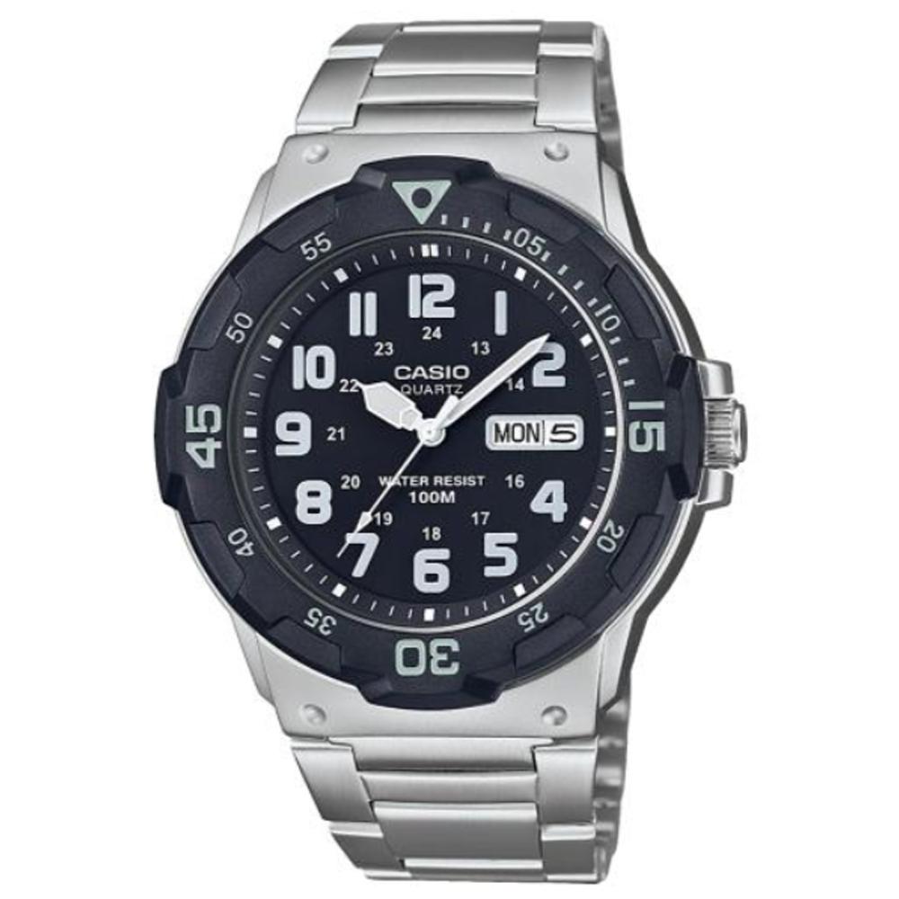 【CASIO】潛水風格不鏽鋼腕錶-黑面(MRW-200HD-1B)