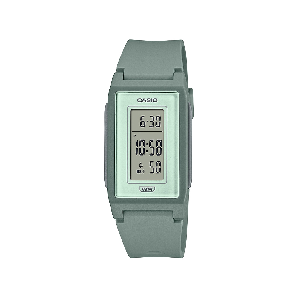 CASIO 時尚液晶方塊錶-LF-10WH-3
