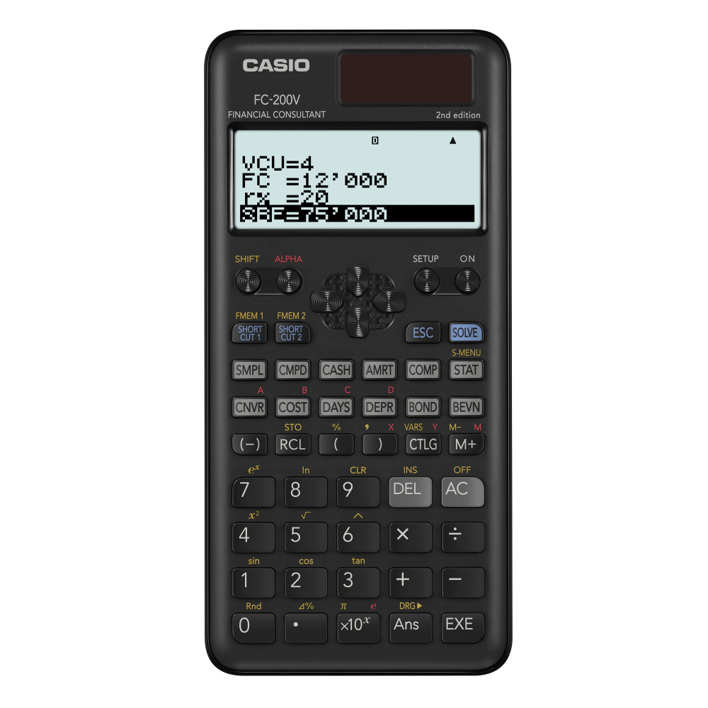 【CASIO】財務型計算機-(FC-200V-2)