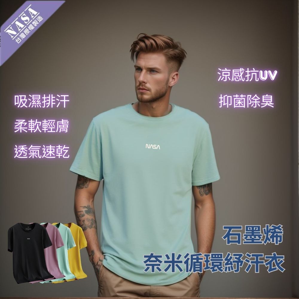 UROTEK NASA黑科技系列-石墨烯奈米迴圈紓汗衣- 湖水綠
