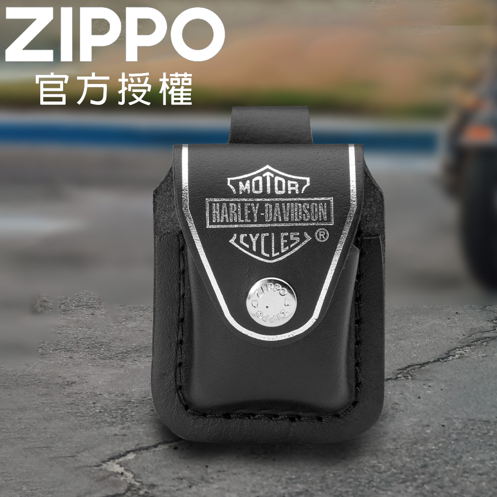 ZIPPO Harley-DavidsonR Lighter Pouch 哈雷打火機釦型皮套(黑色)