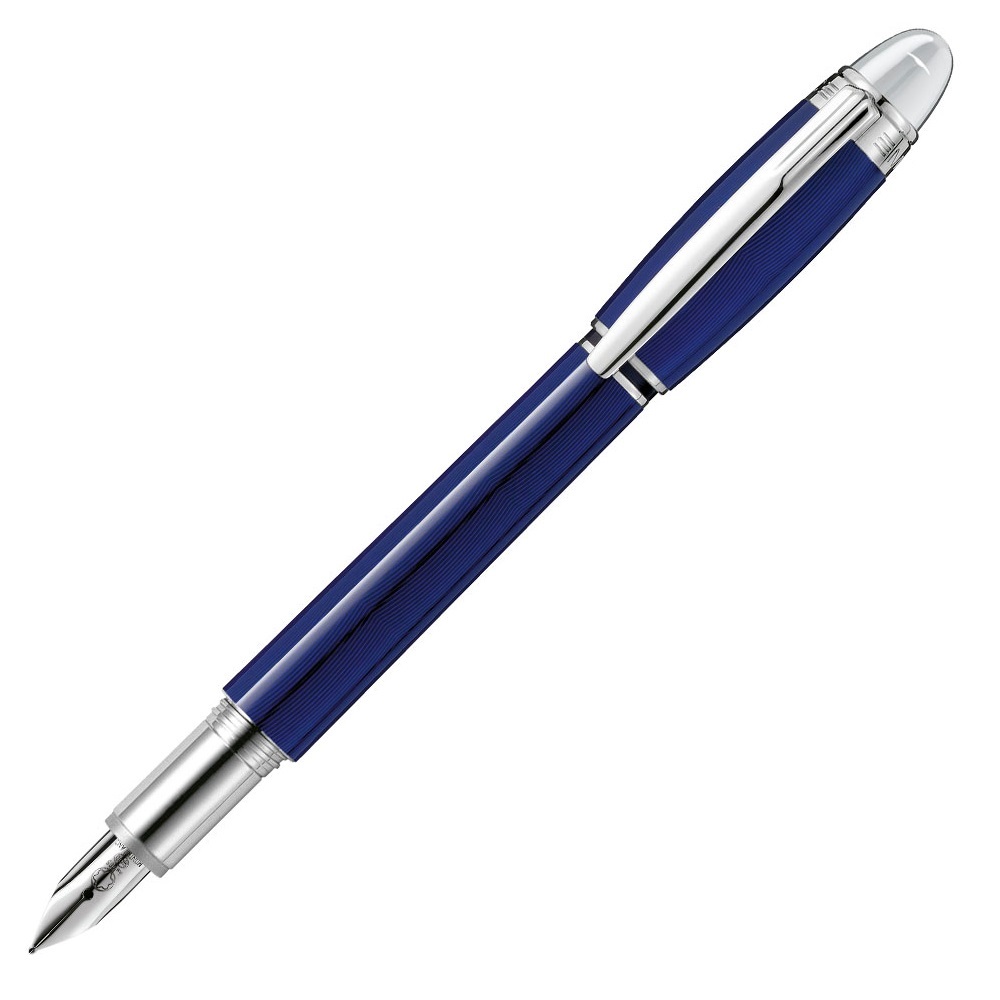 【MontBlanc 萬寶龍】STARWALKER 星際行者 橡膠酷藍鋼筆-藍色