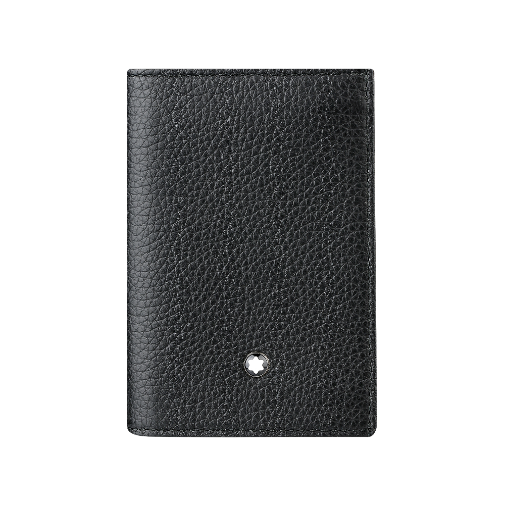 MONTBLANC 萬寶龍大班系列粒面軟皮雙摺式名片夾 (113310)