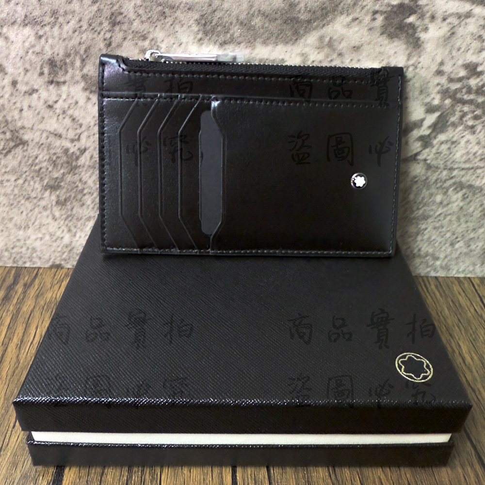 MONTBLANC萬寶龍大師傑作（大班）系列袖珍型卡夾，8 卡式，附拉鏈隔層 MB129686