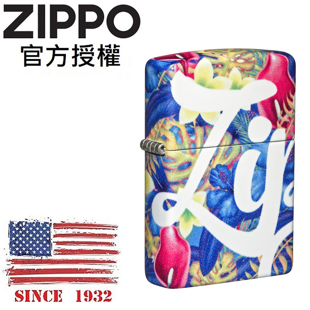 ZIPPO Zippo Design 環繞鮮豔花卉防風打火機