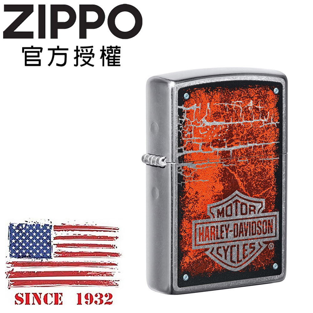 ZIPPO Harley-Davidson 仿舊裂紋