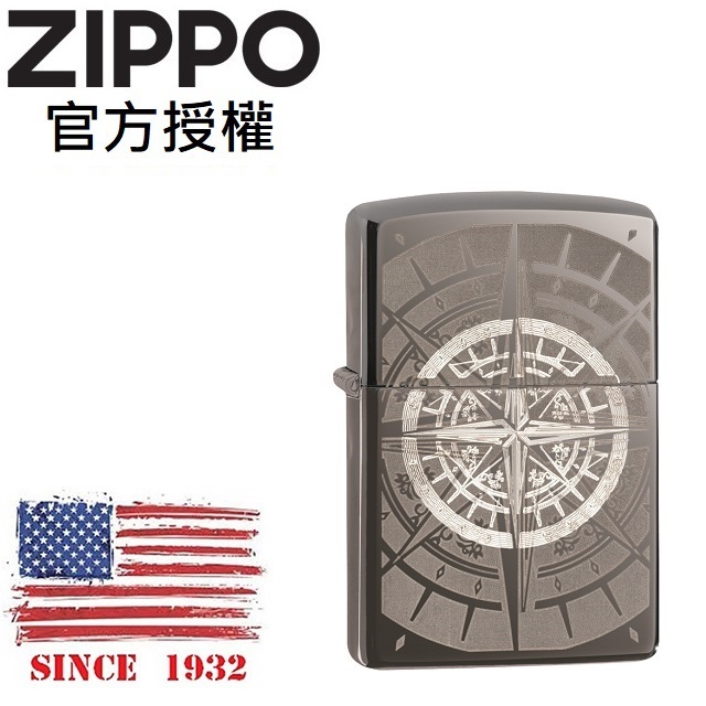 ZIPPO Black Ice® Compass 黑冰防風打火機