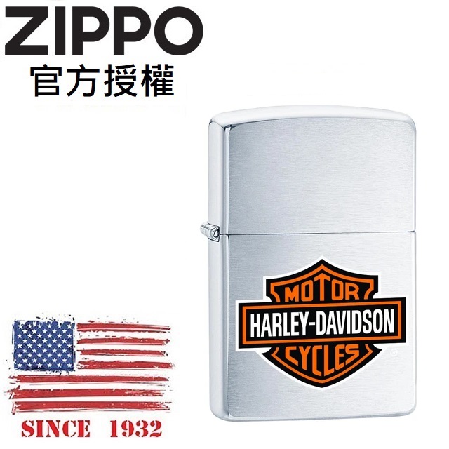 ZIPPO Harley-Davidson® 經典哈雷徽章(銀)防風打火機