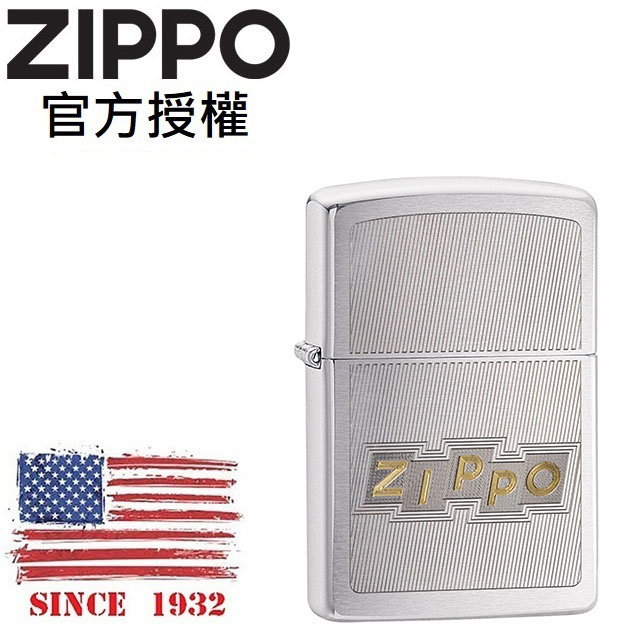 ZIPPO PF20 ZIPPO Block Letters Design 經典印刷標誌防風打火機