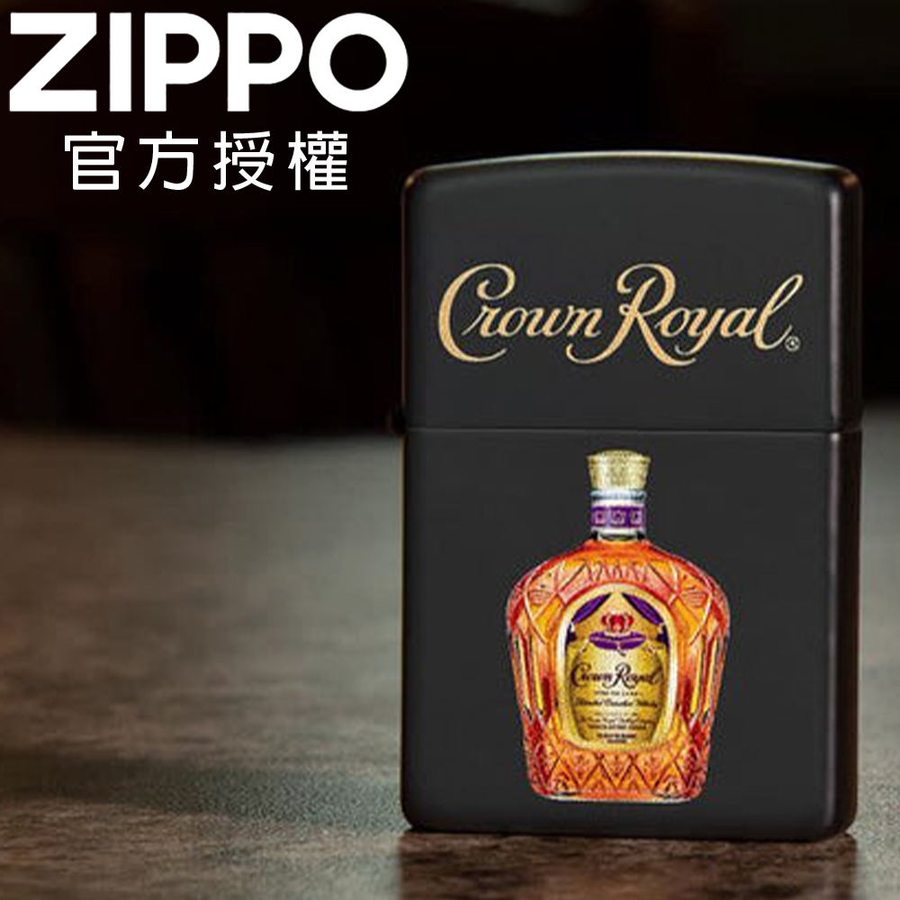 ZIPPO Crown RoyalR 皇冠威士忌聯名款-奢華經典防風打火機