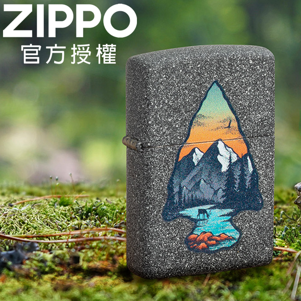 ZIPPO Mountain Design 山脈設計防風打火機