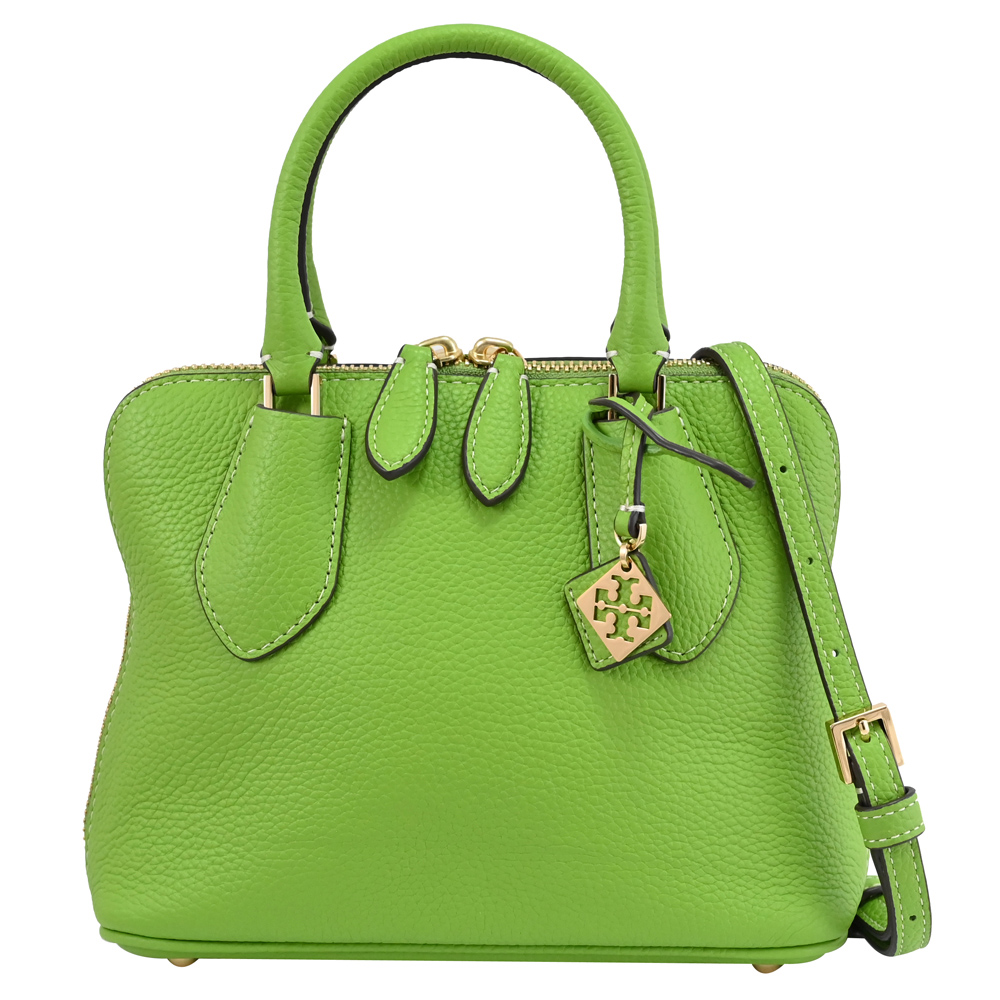 TORY BURCH 155619 簡約雙拉鍊手提兩用包.草綠