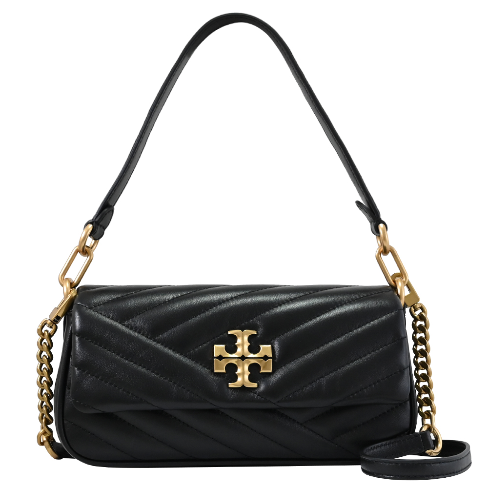 TORY BURCH 90456 KIRA 經典LOGO絎縫兩用包.黑