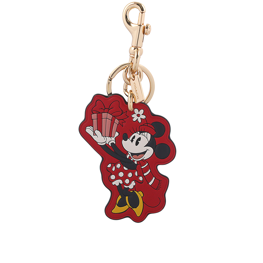 COACH Disney X Coach 禮物米妮造型吊飾/鑰匙圈(紅色) CN008 IMRZP