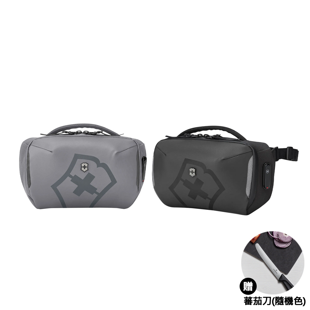 VICTORINOX 瑞士維氏 Touring 2.0 斜背包 11x30x17cm 灰/黑 612127/612128