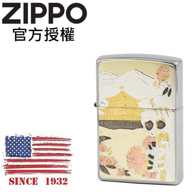 ZIPPO Japanese traditional design KINKAKUJI 日本傳統風格-鹿苑寺防風打火機