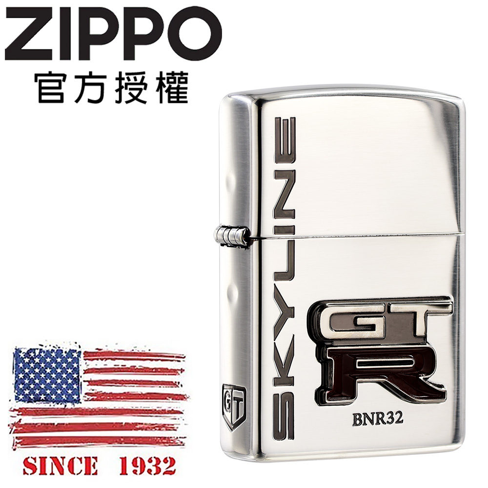 ZIPPO Emblem SV GT-R GT-R LOGO徽章(亮銀)防風打火機