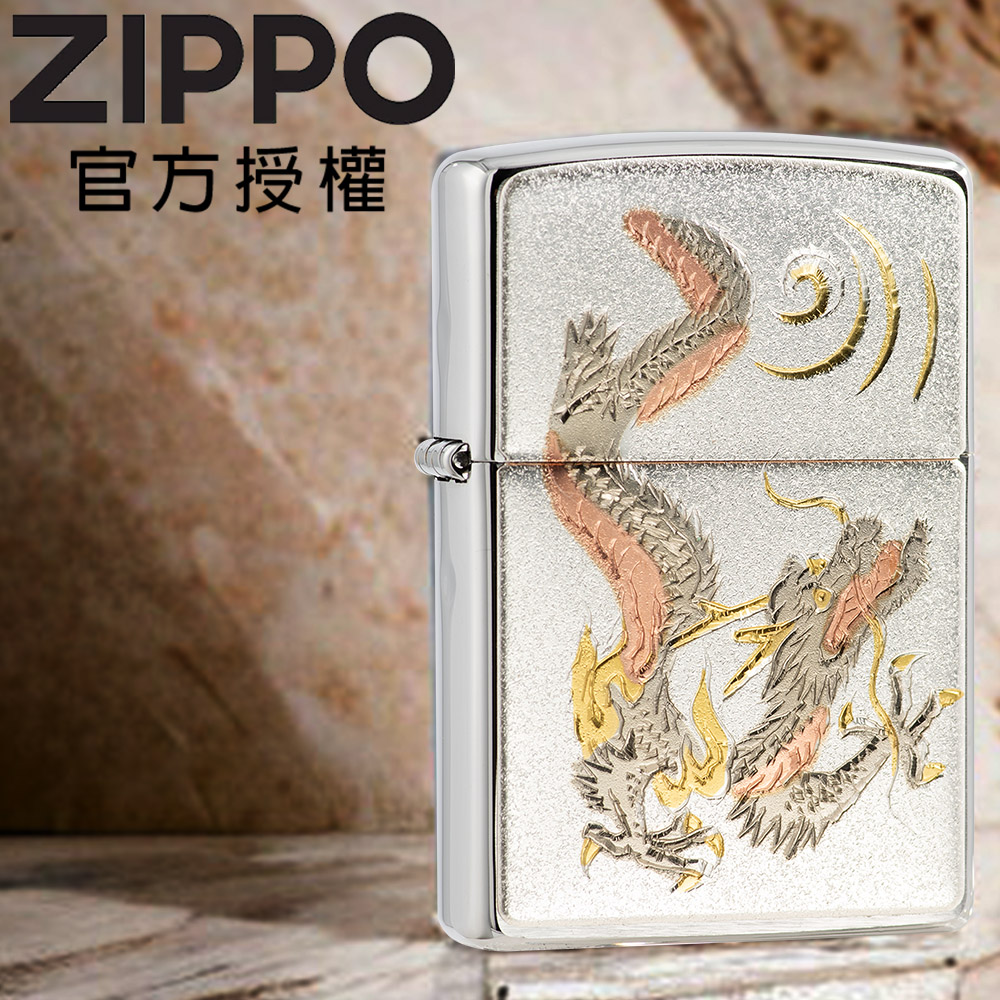 ZIPPO Japanese traditional design RYU 日本傳統風格-神龍飛舞防風打火機