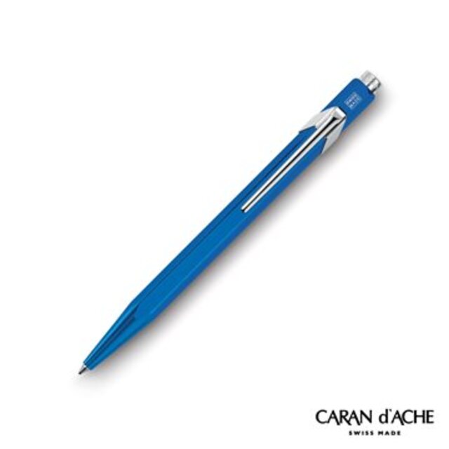 CARAN d’ACHE 卡達 - Office│line 849系列 金屬藍 原子筆