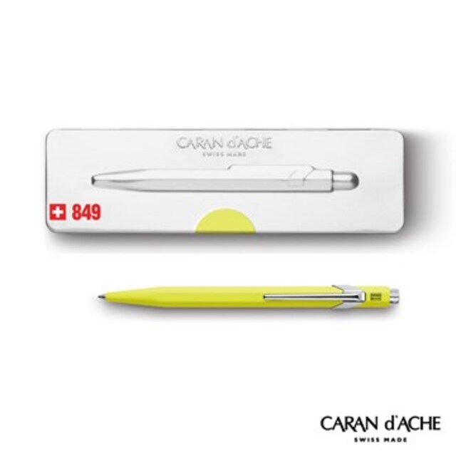 CARAN d’ACHE 卡達 - Office│line 849系列 Pop黃 原子筆