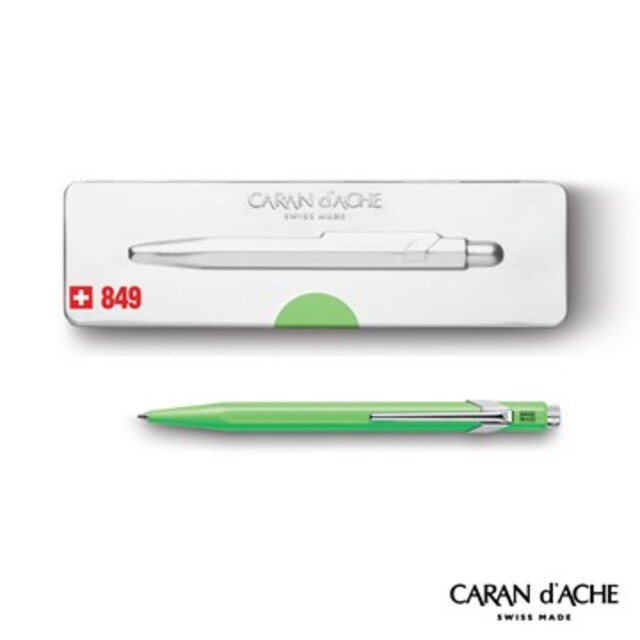 CARAN d’ACHE 卡達 - Office│line 849系列 Pop綠 原子筆