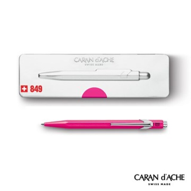 CARAN d’ACHE 卡達 - Office│line 849系列 Pop紅 原子筆